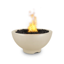 38" Round Sonoma Fire Pit - GFRC Concrete - Ash - Match Lit - Natural Gas
