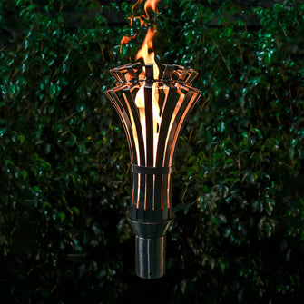 Gothic Torch with Original TOP Torch Base - Stainless Steel