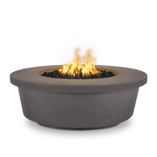 48" Round Tempe Fire Pit - GFRC Concrete - Ash - Match Lit - Natural Gas