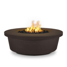 48" Round Tempe Fire Pit - GFRC Concrete - Ash - Match Lit - Natural Gas