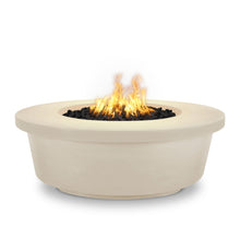 48" Round Tempe Fire Pit - GFRC Concrete - Ash - Match Lit - Natural Gas
