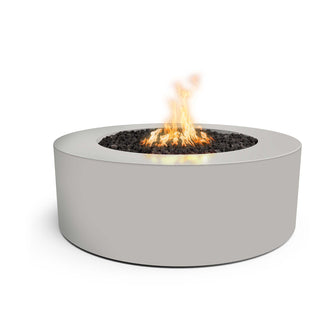 48" Round Unity Fire Pit - Powder Coated Metal - Black - Match Lit - Natural Gas