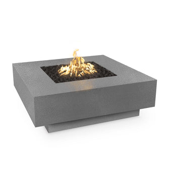 36" Square Cabo Fire Pit - Powder Coated Metal - Black - Match Lit - Natural Gas