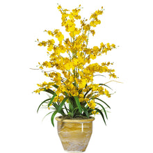 32" Artificial Triple Dancing Lady Arrangement w/Planter - Low Maintenance, Life-Like & Vibrant Silk Flowers For Busy People.