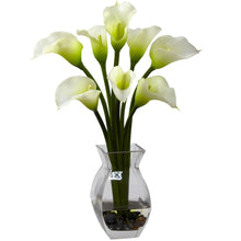 16" Artificial Calla Lily Arrangement - Low Maintenance, Life-Like & Vibrant Silk Flowers For Busy People.