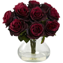11" Artificial Rose Arrangement w/Vase - Low Maintenance, Life-Like & Vibrant Silk Flowers For Busy People.