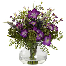 14.5" Large Mixed Morning Glory w/Vase - Low Maintenance, Life-Like & Vibrant Silk Flowers For Busy People.