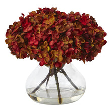 8.5" Artificial Hydrangea Arrangement with Vase - Low Maintenance, Life-Like & Vibrant Silk Flowers For Busy People.