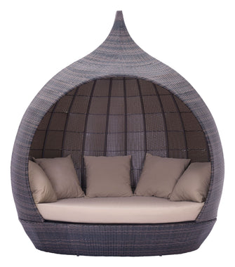 Decadent Martinique Beach Daybed, Seats 5 People, Includes Seat Cushion & 5 Pillows, From Designer Sketches To Your Patio.