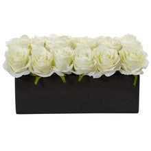 6" Artificial Roses in w/Planter - Low Maintenance, Life-Like & Vibrant Silk Flowers For Busy People.