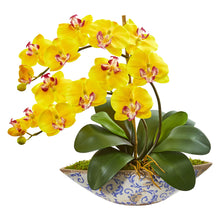 16" Artificial Phalaenopsis Orchid Artificial in Vase