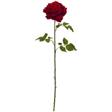 33" Artificial Red Giant Rose Flower (Set of 4) - Low Maintenance, Life-Like & Vibrant Silk Flowers For Busy People.