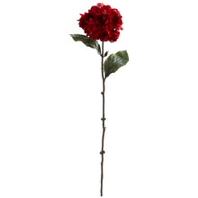 26" Artificial Red Hydrangea Flower (Set of 6) - Low Maintenance, Life-Like & Vibrant Silk Flowers For Busy People.
