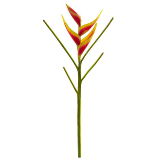 26" Artificial Heliconia Flower (Set of 4) - Low Maintenance, Life-Like & Vibrant Silk Flowers For Busy People.