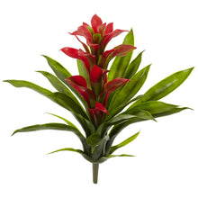 15" Artificial Bromeliad Flower (Set of 4) - Low Maintenance, Life-Like & Vibrant Silk Flowers For Busy People.
