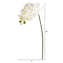 28" Artificial Orchid Phalaenopsis Flower Stem (Set of 6) - Low Maintenance, Life-Like & Vibrant Silk Flowers For Busy People.