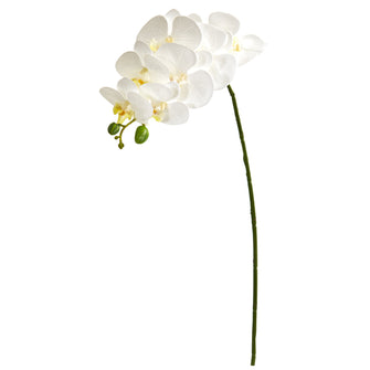 28" Artificial Orchid Phalaenopsis Flower Stem (Set of 6) - Low Maintenance, Life-Like & Vibrant Silk Flowers For Busy People.