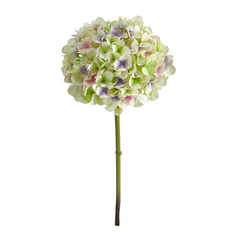 19" Artificial Hydrangea Flower (Set of 3) - Low Maintenance, Life-Like & Vibrant Silk Flowers For Busy People.
