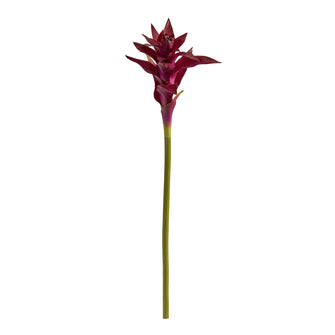 23" Artificial Star Bromeliad Flower (Set of 6) - Low Maintenance, Life-Like & Vibrant Silk Flowers For Busy People.