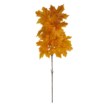 38" Artificial Autumn Maple Leaf Flower (Set of 6) - Low Maintenance, Life-Like & Vibrant Silk Flowers For Busy People.