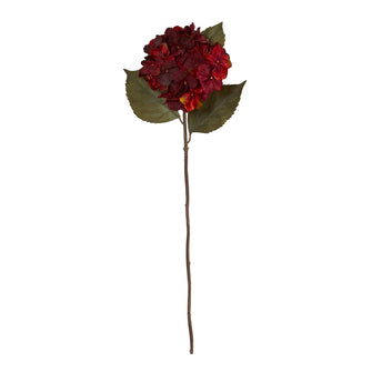 32" Artificial Hydrangea Flower (Set of 6) - Low Maintenance, Life-Like & Vibrant Silk Flowers For Busy People.