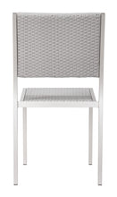 2 x Metropolitan Dining Chairs Finished In Gray & Silver, Ships In 24 Hours.