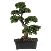 24" Artificial Cedar Bonsai Silk Plant - Low Maintenance, Life-Like & Vibrant Silk Trees For Busy People.