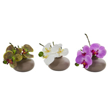 7" Phalaenopsis Orchid Artificial Arrangement (Set of 3) - Low Maintenance, Life-Like & Vibrant Silk Flowers For Busy People.