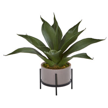 14" Artificial Agave Succulent in Decorative Planter - Low Maintenance, Life-Like & Vibrant Silk Plants For Busy People.