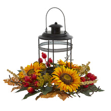 18" Artificial Sunflower Berry Arrangement Candelabrum