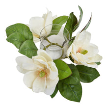 13" Artificial Magnolia Arrangement, Low Maintenance, Life-Like & Vibrant Silk Flowers For Busy People.