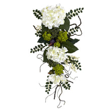 28" Artificial Hydrangea Teardrop - Low Maintenance, Life-Like & Vibrant Silk Flowers For Busy People.