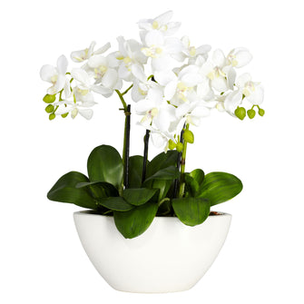 16" Artificial Phalaenopsis Silk Flower.