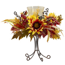16" Artificial Sunflower Candelabrum