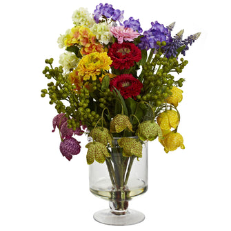 16" Artificial Spring Floral Arrangement.