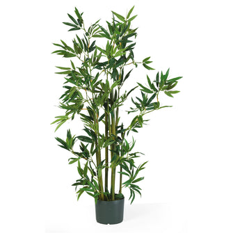 4' Artificial Bamboo Silk Plant - Low Maintenance, Life-Like & Vibrant Silk Plants For Busy People.