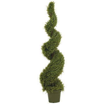 5' Artificial Rosemary Spiral Silk Tree (In-door/Out-door) -Low Maintenance, Life-Like & Vibrant Silk Trees For Busy People.