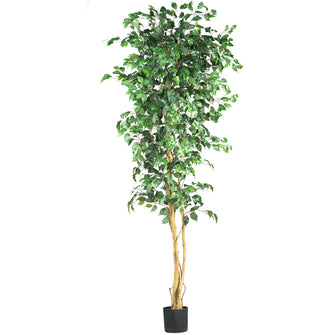 7' Artificial Ficus Silk Tree - Low Maintenance, Life-Like & Vibrant Silk Trees For Busy People.