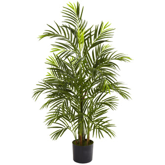 3.5' Artificial Areca Palm UV Resistant (Indoor/Outdoor) - Low Maintenance, Life-Like & Vibrant Silk Trees For Busy People.