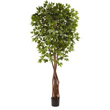 7.5' Artificial Super Deluxe Ficus Tree - Low Maintenance, Life-Like & Vibrant Silk Trees For Busy People.