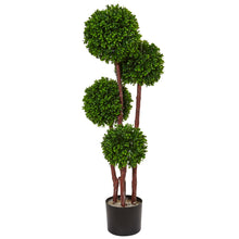3' Artificial Boxwood Topiary Tree UV Resistant (Indoor/Outdoor) - Low Maintenance, Life-Like & Vibrant Silk Trees For Busy People.