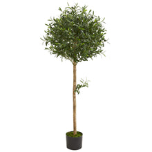5' Artificial Olive Topiary Tree - Low Maintenance, Life-Like & Vibrant Silk Trees For Busy People.