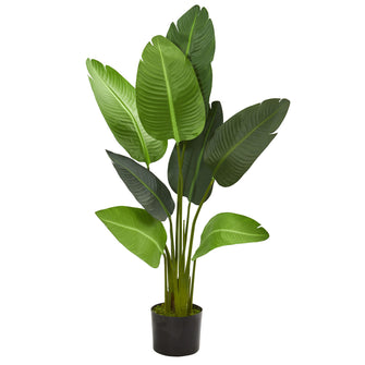 4' Artificial Travelers Palm Tree - Low Maintenance, Life-Like & Vibrant Silk Trees For Busy People.