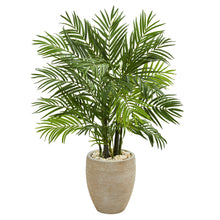 4' Artificial Areca Palm Tree in Sand Colored Planter - Low Maintenance, Life-Like & Vibrant Silk Trees For Busy People.