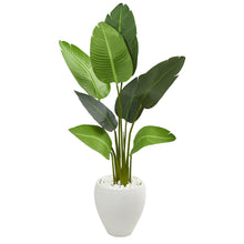 4' Artificial Travelers Palm Tree in Oval Planter - Low Maintenance, Life-Like & Vibrant Silk Trees For Busy People.