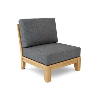 Nimble 4-Piece Sectional in Teak, Creates An Aesthetic Patio Even If You Don't Like To Entertain.