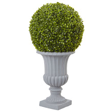 2.5' Artificial Boxwood Topiary with Urn (Indoor/Outdoor) - Low Maintenance, Life-Like & Vibrant Silk Trees For Busy People.