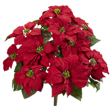 24" Artificial Poinsettia Plant (Set of 2) - Low Maintenance, Life-Like & Vibrant Silk Flowers For Busy People.