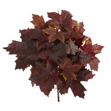 18" Artificial Autumn Maple Leaf (Set of 2) - Low Maintenance, Life-Like & Vibrant Silk Flowers For Busy People.