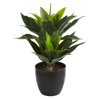 21" Artificial Agave Plant - Low Maintenance, Life-Like & Vibrant Silk Plants For Busy People.